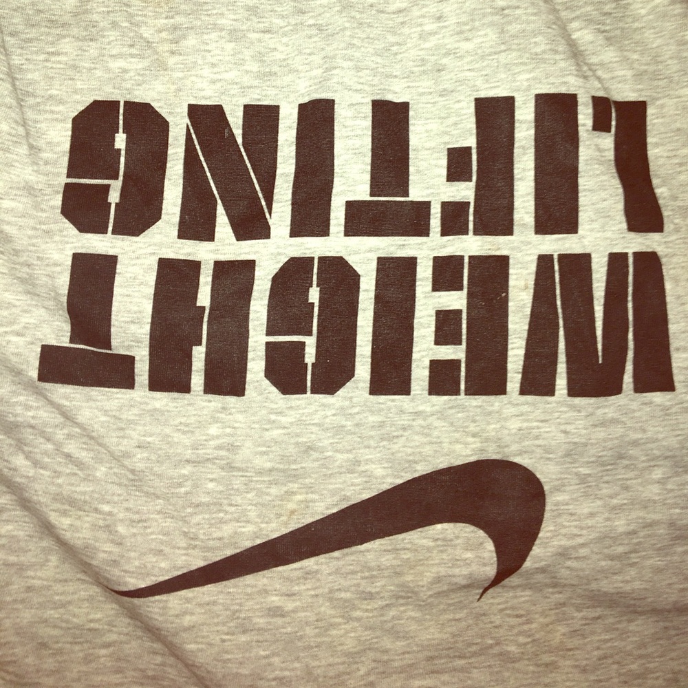 Nike gray T shirt large, dry fit, used but nice